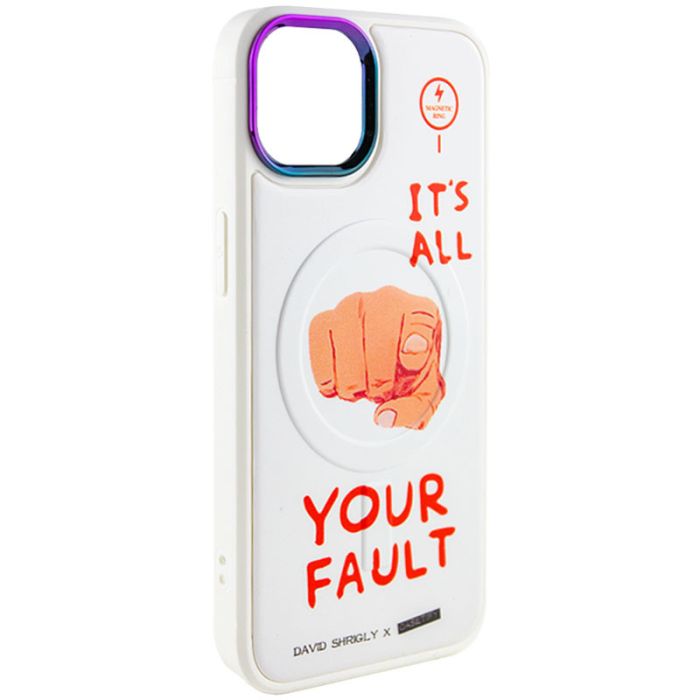 TPU+PC чехол Funny pictures with MagSafe для Apple iPhone 13 (6.1")