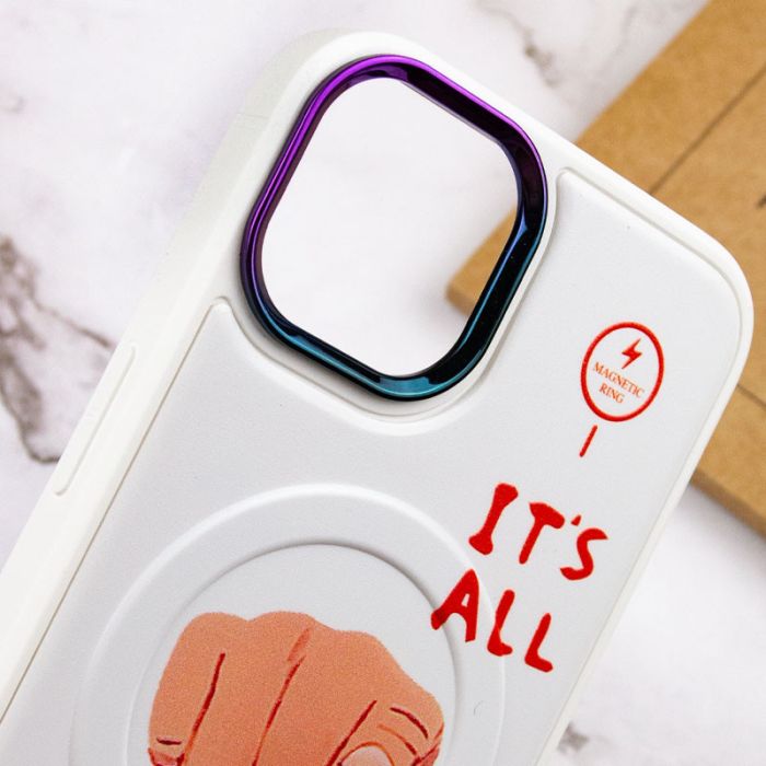 TPU+PC чехол Funny pictures with MagSafe для Apple iPhone 13 (6.1")