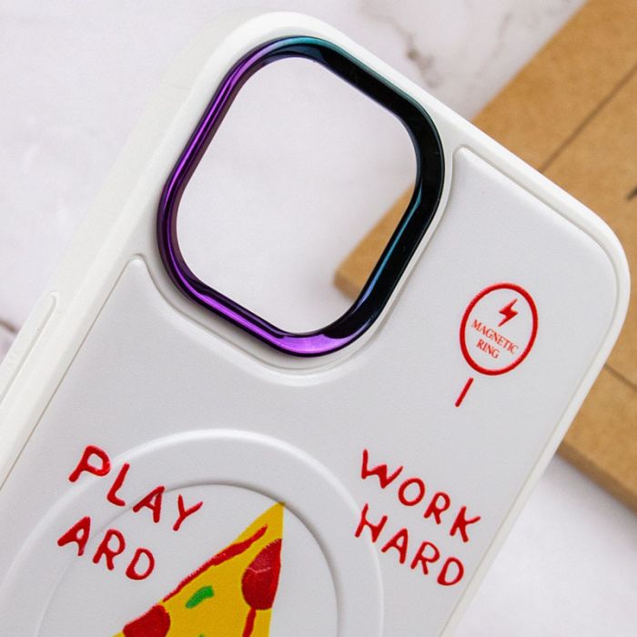 TPU+PC чехол Funny pictures with MagSafe для Apple iPhone 13 (6.1")