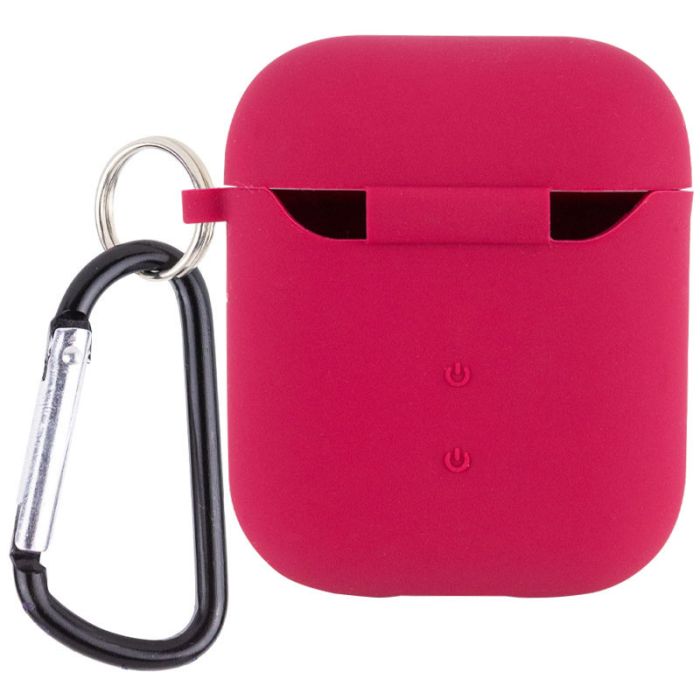 Силиконовый футляр с микрофиброй для наушников Airpods 1/2