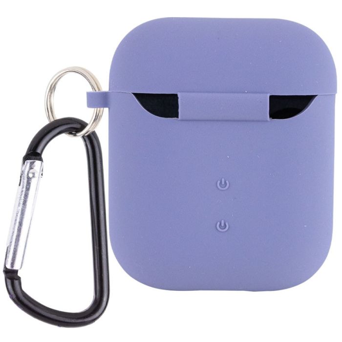 Силиконовый футляр с микрофиброй для наушников Airpods 1/2