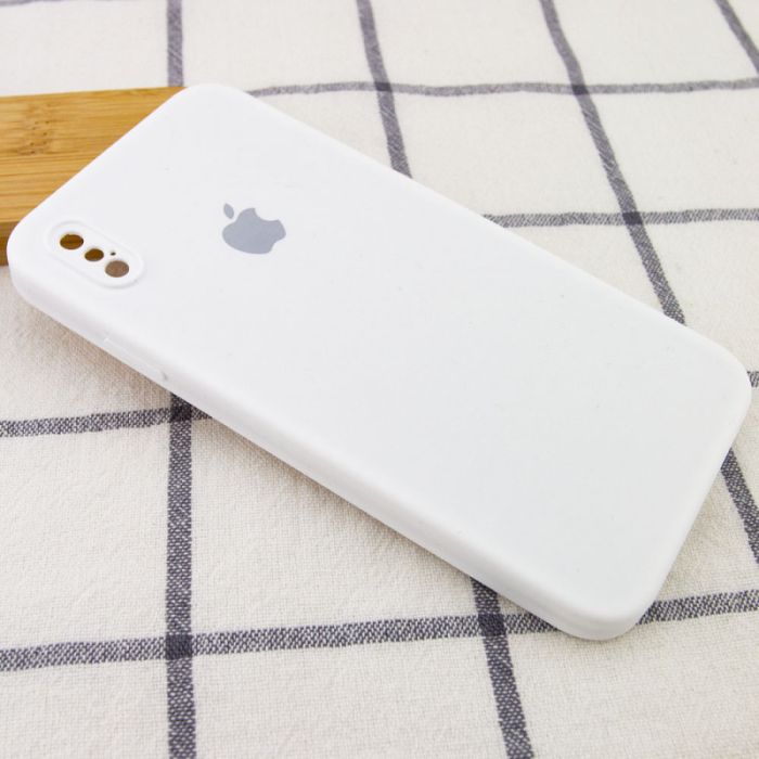 Чехол Silicone Case Square Full Camera Protective (AA) для Apple iPhone XS/X (5.8")
