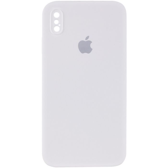 Чехол Silicone Case Square Full Camera Protective (AA) для Apple iPhone XS/X (5.8")