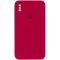 Чехол Silicone Case Square Full Camera Protective (AA) для Apple iPhone XS/X (5.8")