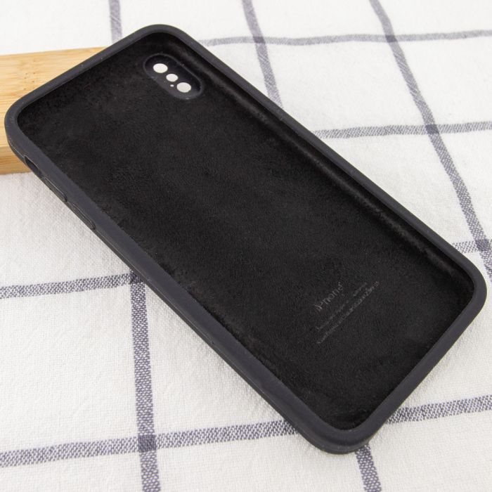 Чехол Silicone Case Square Full Camera Protective (AA) для Apple iPhone XS/X (5.8")