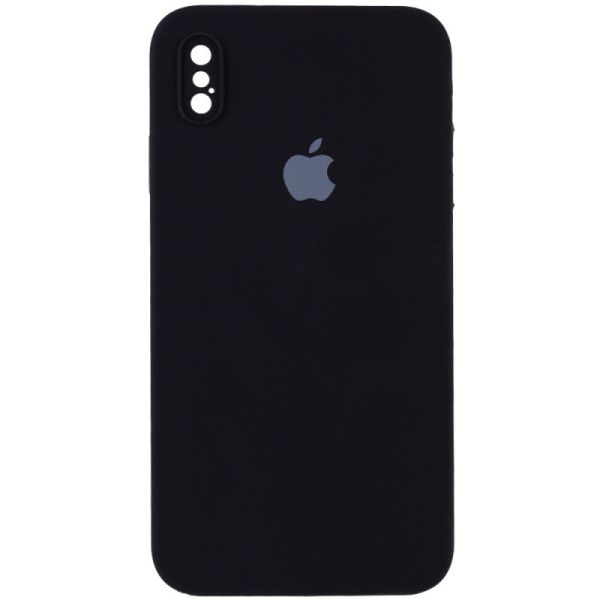 Чехол Silicone Case Square Full Camera Protective (AA) для Apple iPhone XS/X (5.8")