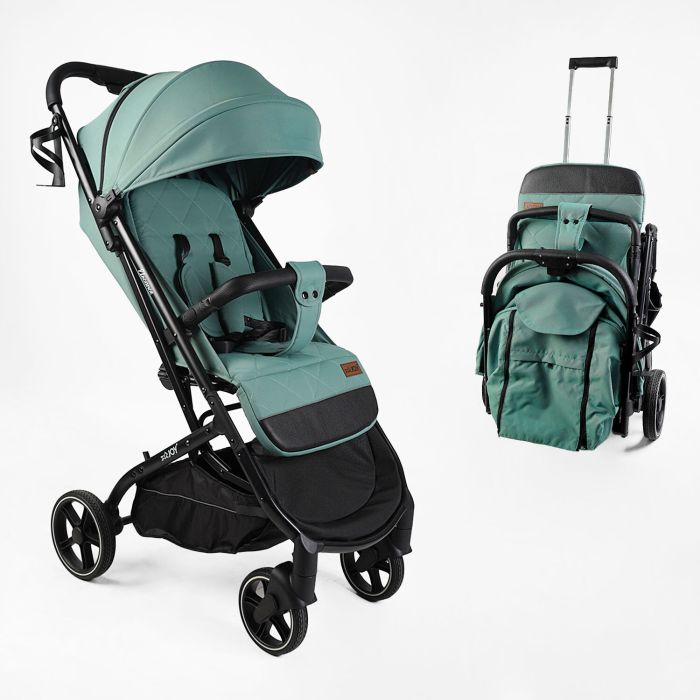 Коляска прогулочная детская JOY "Elegans" (A-40481) зеленая