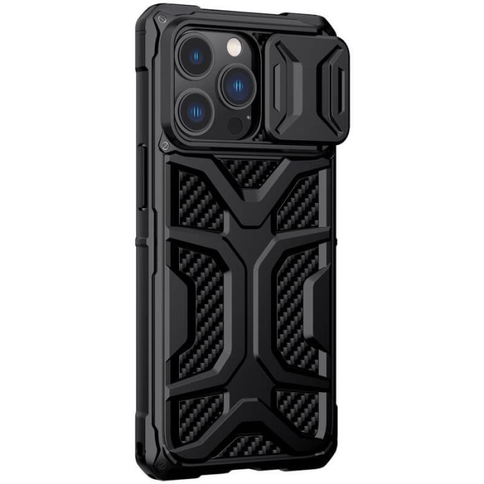 TPU+PC чехол Nillkin CamShield Adventurer (шторка на камеру) для Apple iPhone 13 Pro (6.1")