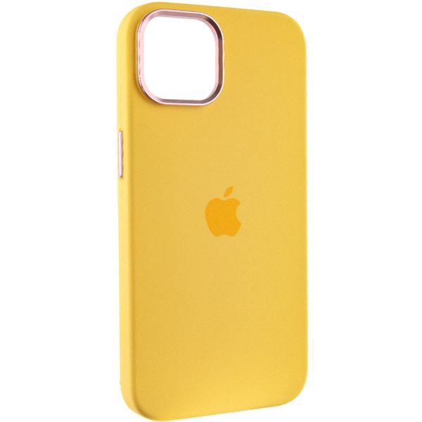 Чохол Silicone Case Metal Buttons (AA) для Apple iPhone 12 Pro Max (6.7")