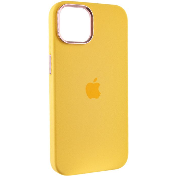 Чохол Silicone Case Metal Buttons (AA) для Apple iPhone 12 Pro Max (6.7")