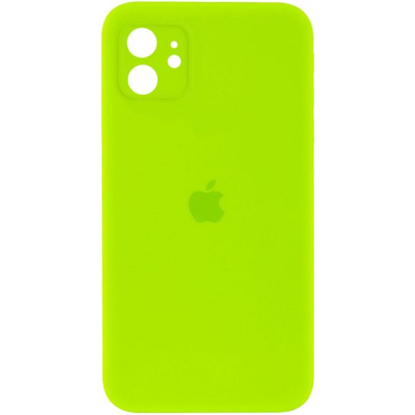 Чехол Silicone Case Square Full Camera Protective (AA) для Apple iPhone 11 (6.1")
