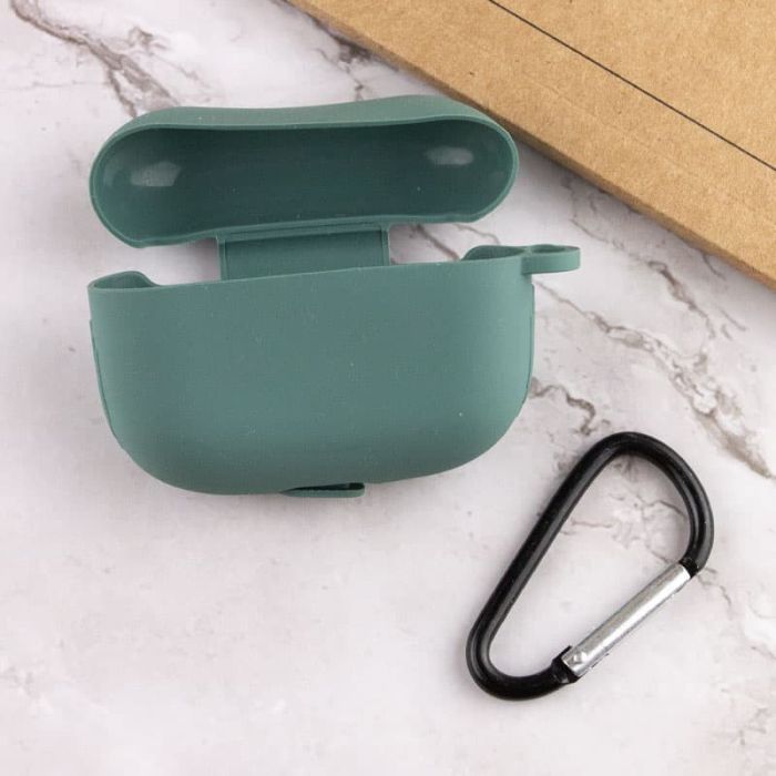 Силиконовый футляр New с карабином для наушников Airpods Pro