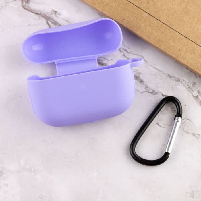 Силиконовый футляр New с карабином для наушников Airpods Pro