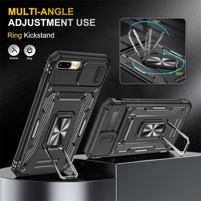 Ударостійкий чохол Camshield Army Ring для Apple iPhone 7 plus / 8 plus (5.5")