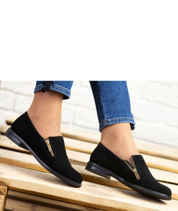 Замшеві туфлі із замочком Zet