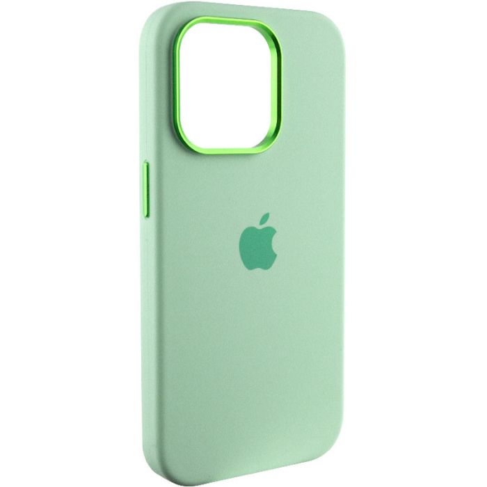 Чохол Silicone Case Metal Buttons (AA) для Apple iPhone 14 Pro (6.1")