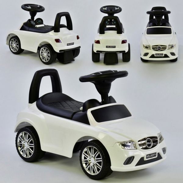 Каталка-толокарь JOY Белая (R-0088) музыкальная