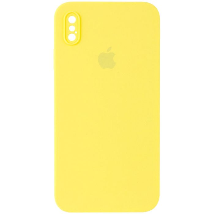 Чехол Silicone Case Square Full Camera Protective (AA) для Apple iPhone XS Max (6.5")