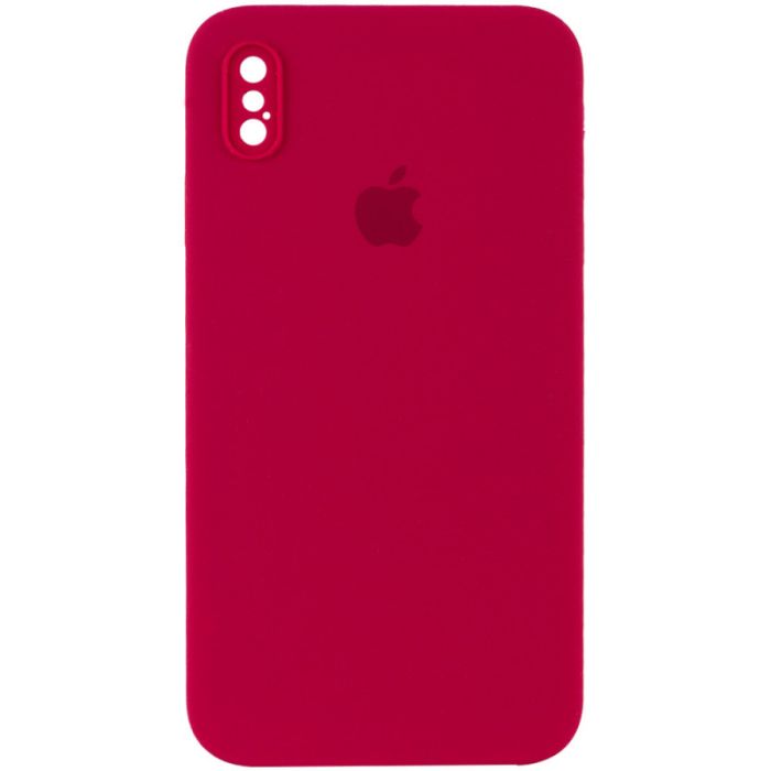 Чехол Silicone Case Square Full Camera Protective (AA) для Apple iPhone XS Max (6.5")