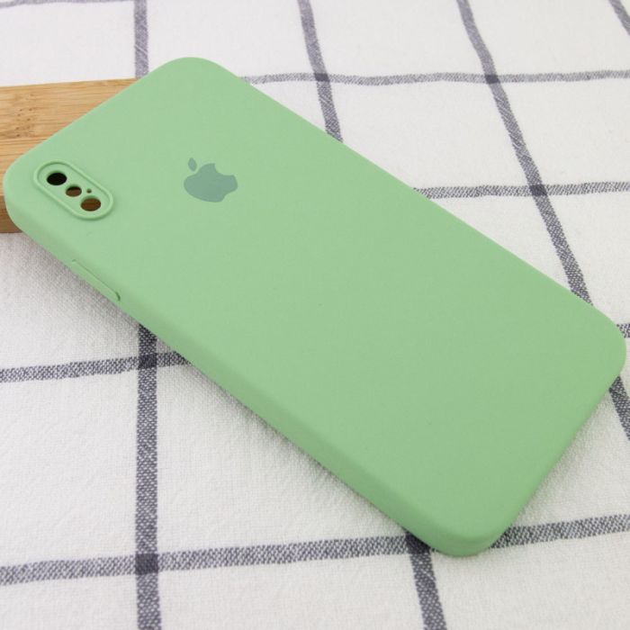 Чехол Silicone Case Square Full Camera Protective (AA) для Apple iPhone XS Max (6.5")