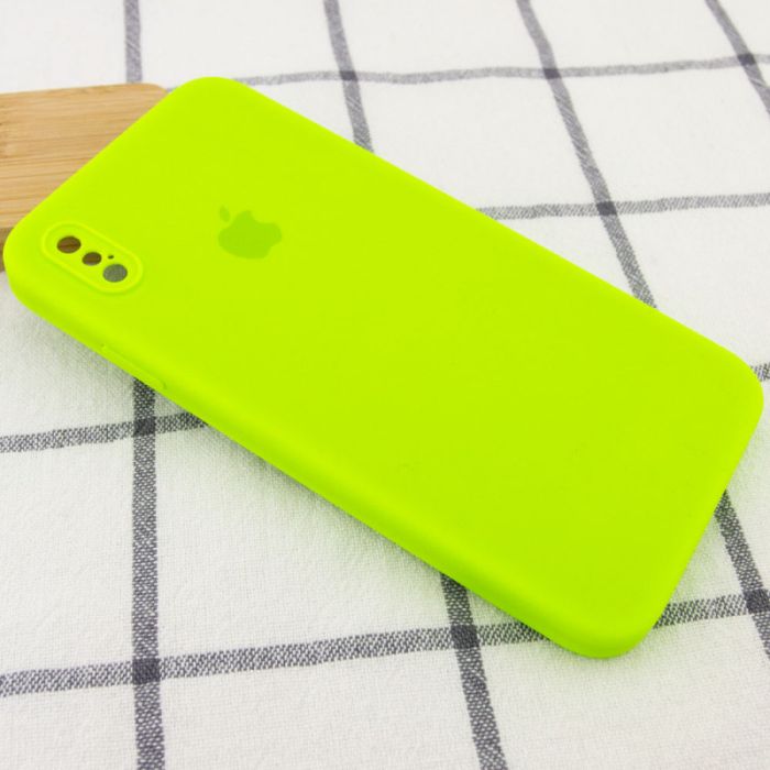 Чехол Silicone Case Square Full Camera Protective (AA) для Apple iPhone XS Max (6.5")