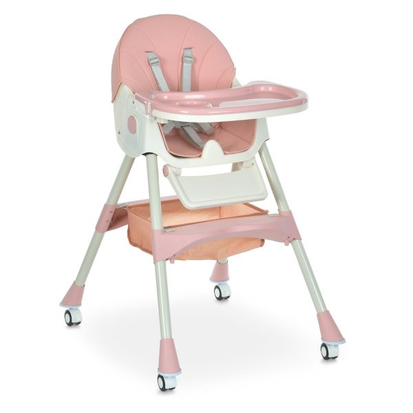 Стульчик для кормления Bambi (M 6302 Pink) складной