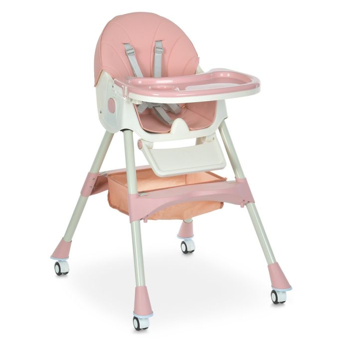 Стульчик для кормления Bambi (M 6302 Pink) складной