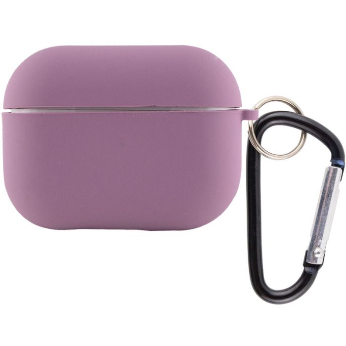 Силиконовый футляр с микрофиброй для наушников Airpods 3