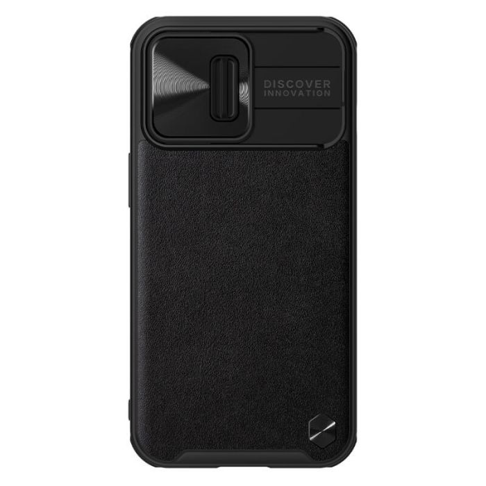 Кожаная накладка Nillkin Camshield Leather (шторка на камеру) для Apple iPhone 13 Pro (6.1")