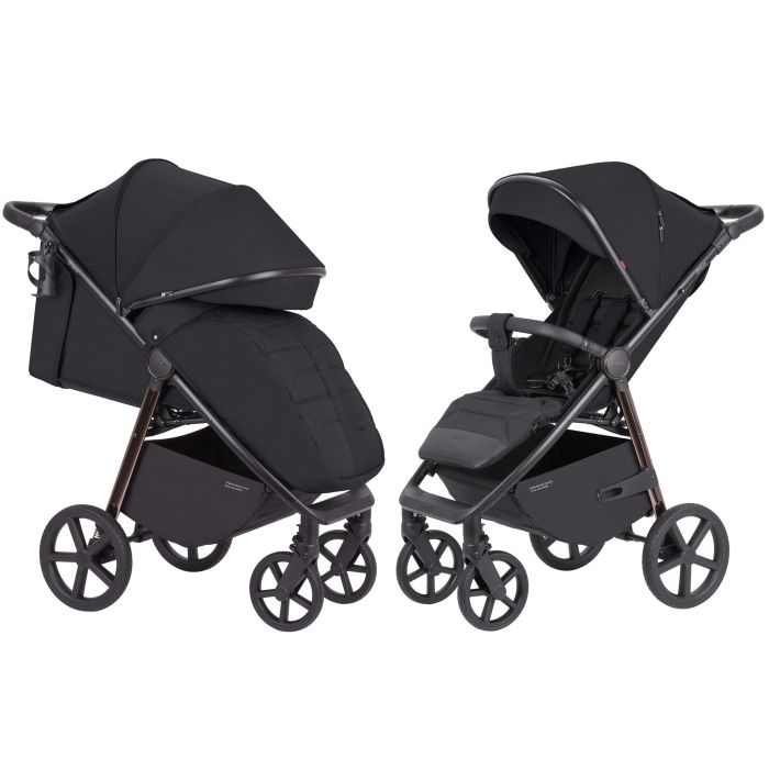 Детская Прогулочная коляска CARRELLO Bravo (CRL-5515 Jet Black 2024 NF) складная