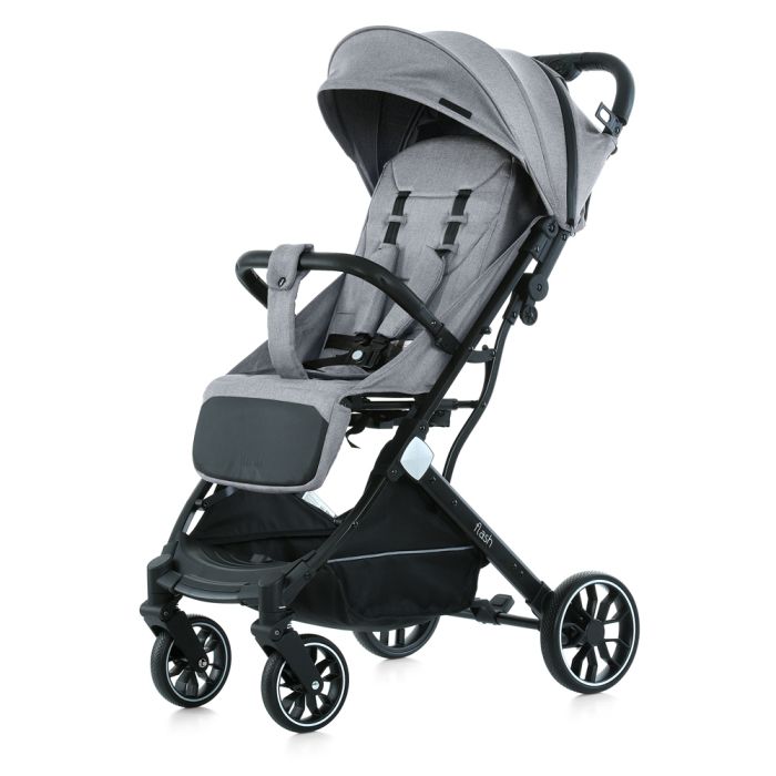 Детская прогулочная Коляска BAMBI FLASH (M 5727-1 Silver Gray) алюминий