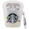 Силиконовый футляр Logo series для наушников AirPods 1/2 + карабин