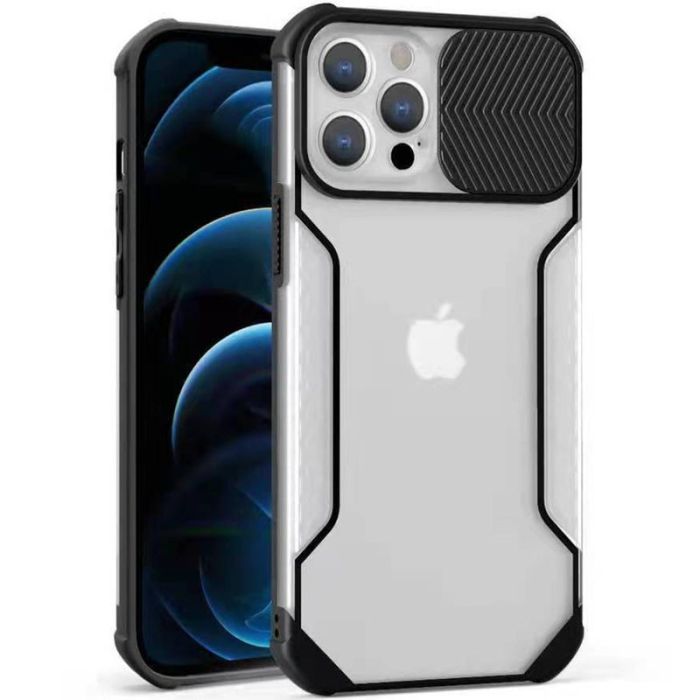 Чехол Camshield matte Ease TPU со шторкой для Apple iPhone 12 Pro/12 (6.1")