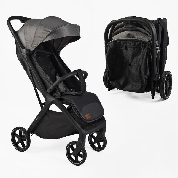 Детская прогулочная Коляска JOY "Willow" (WL-65510) темно-серая, футкавер, подстаканник, телескопическая ручка