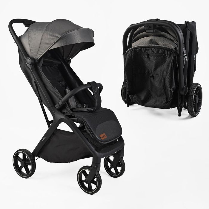 Детская прогулочная Коляска JOY "Willow" (WL-65510) темно-серая, футкавер, подстаканник, телескопическая ручка