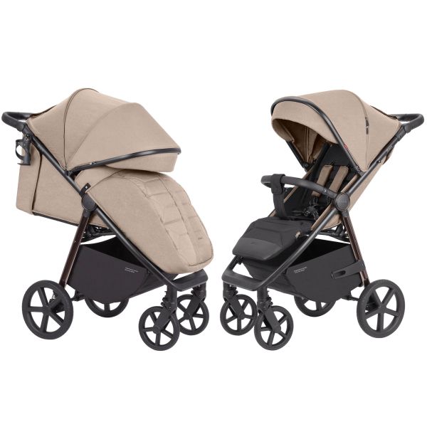 Детская Прогулочная коляска CARRELLO Bravo (CRL-5515 Ivory Beige 2024 NF) складная