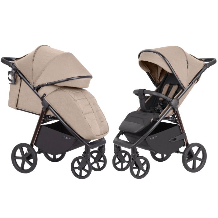 Детская Прогулочная коляска CARRELLO Bravo (CRL-5515 Ivory Beige 2024 NF) складная