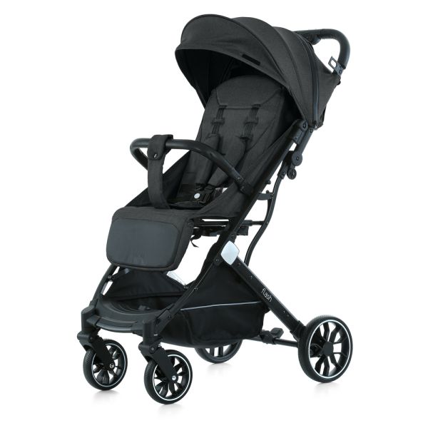 Детская прогулочная Коляска BAMBI FLASH (M 5727-1 Almost Black) алюминий