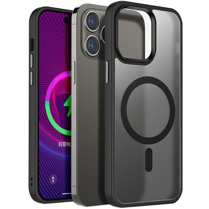 TPU+PC чехол Metal Buttons with MagSafe для Apple iPhone 14 Pro Max (6.7")