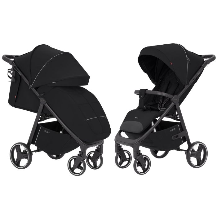 Детская Прогулочная коляска CARRELLO Bravo (CRL-8512 Pure Black) складная